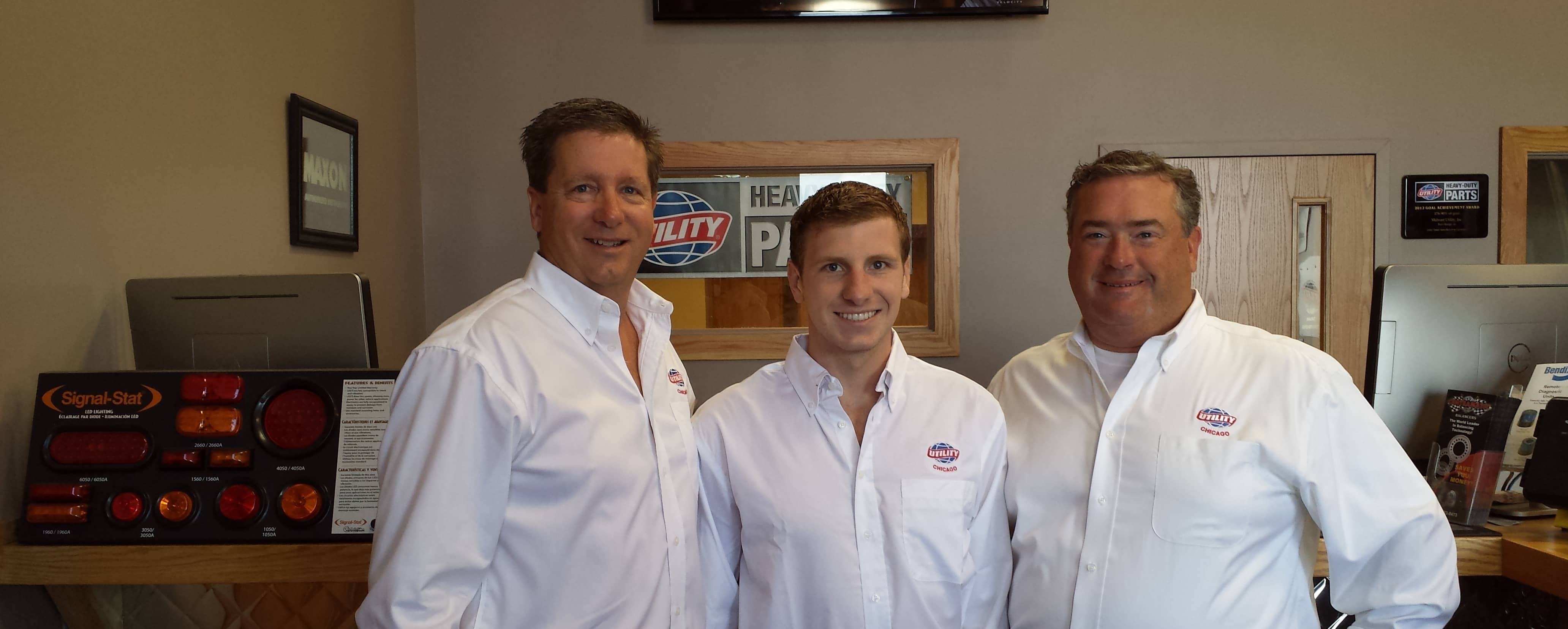 Midwest Utility sales team in the office